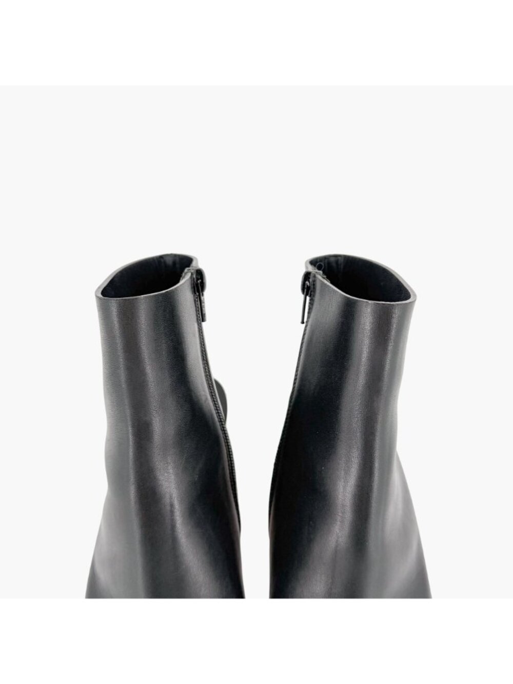 Chanel Black Leather Peep Toe CC Wedge Heel Ankle Booties Shoes Size 39 US 8–8.5 - Picture 4 of 15
